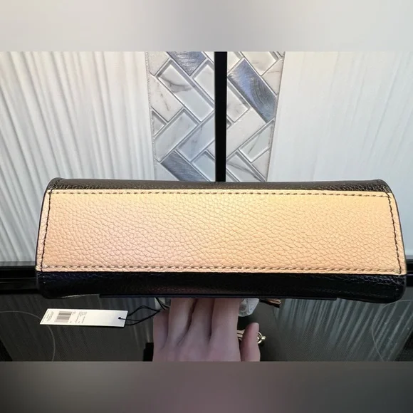 MARC JACOBS Tri-Color Leather MICRO Tote Handbag with Shoulder Strap - Picture 5 of 7